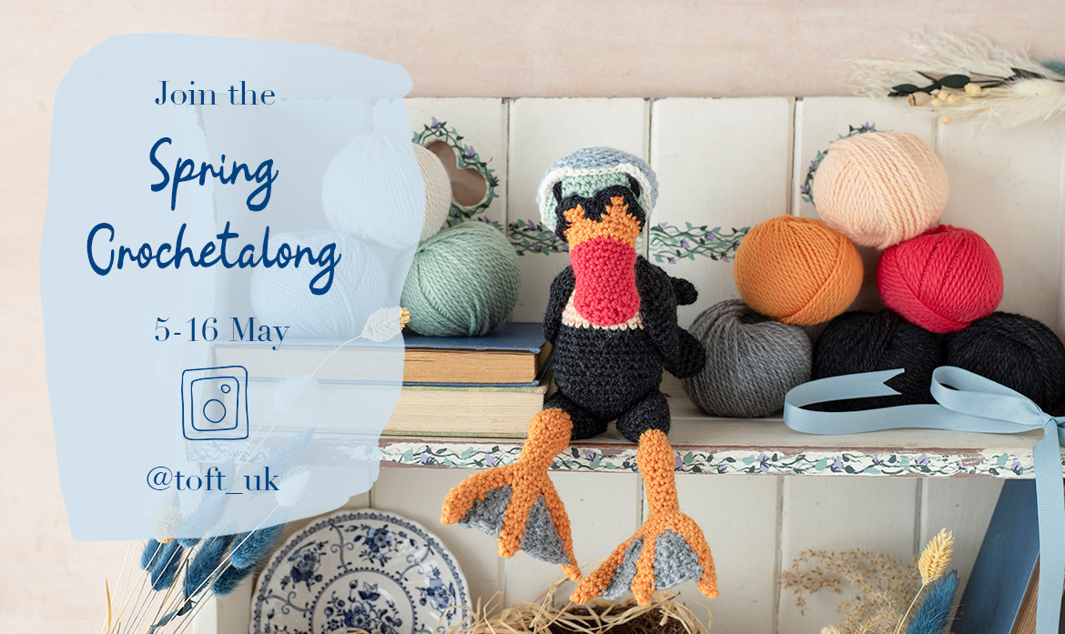 CAL join crochetalong bird pattern new toft